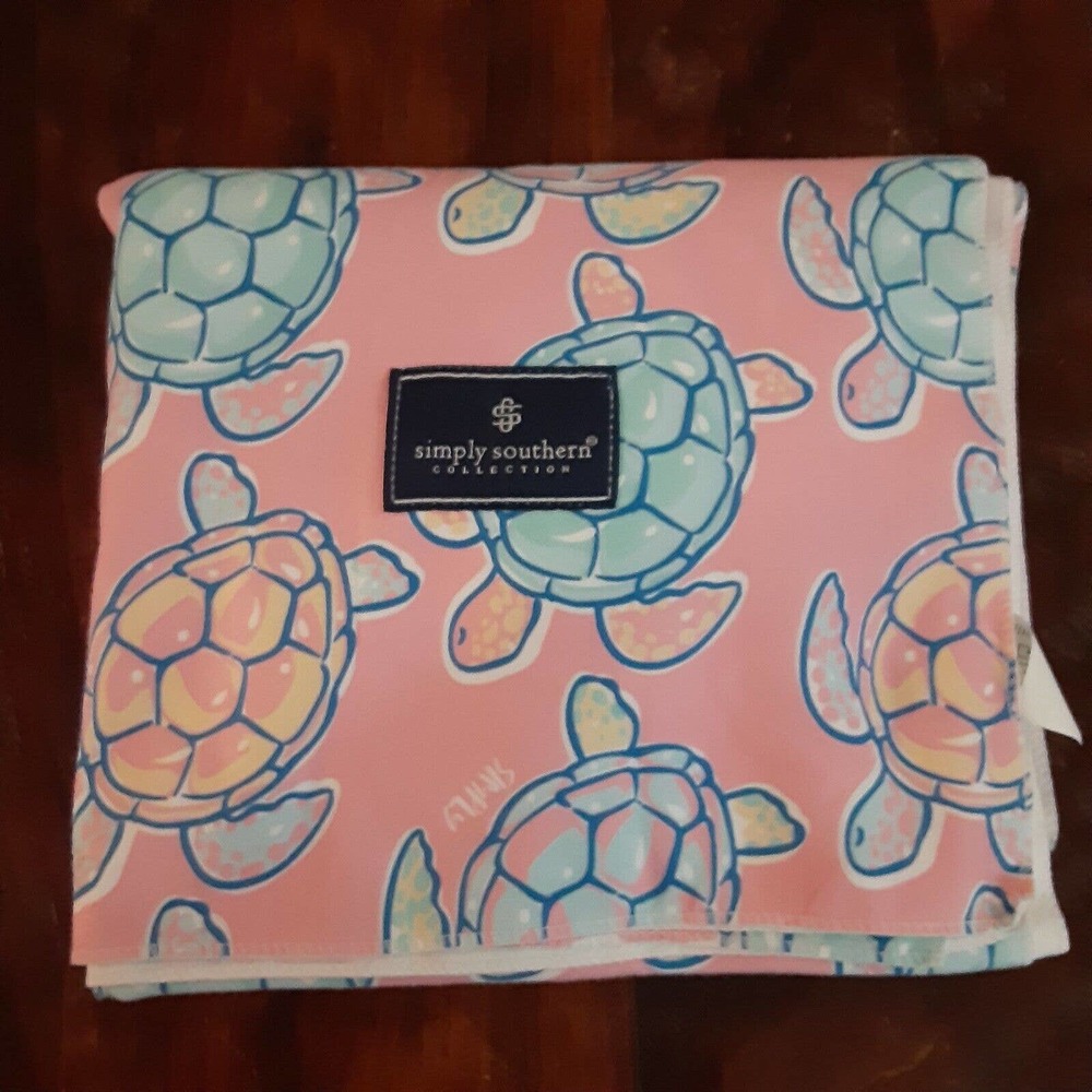 Simply Southern Sea Turtle Beach/Table/Picnic Spread 70" Flaw